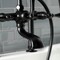 Kingston Brass AE103T0 Deck Mount Clawfoot Tub Faucet, Matte Black AE103T0 - alternate 4